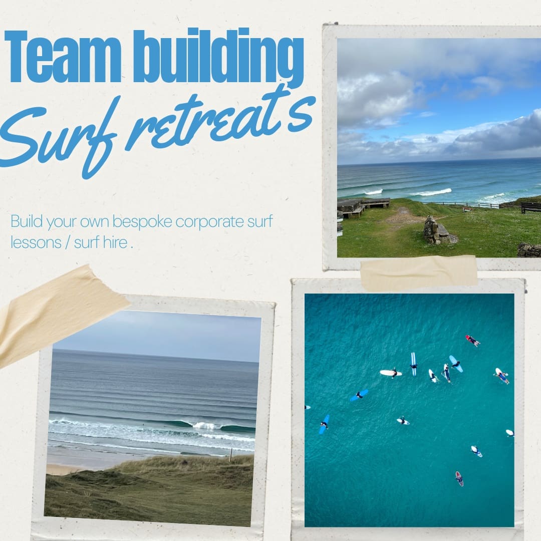 Corporate Group Surf lessons & Surf Hire